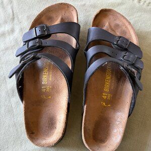 Black Birkenstock Florida Sandals